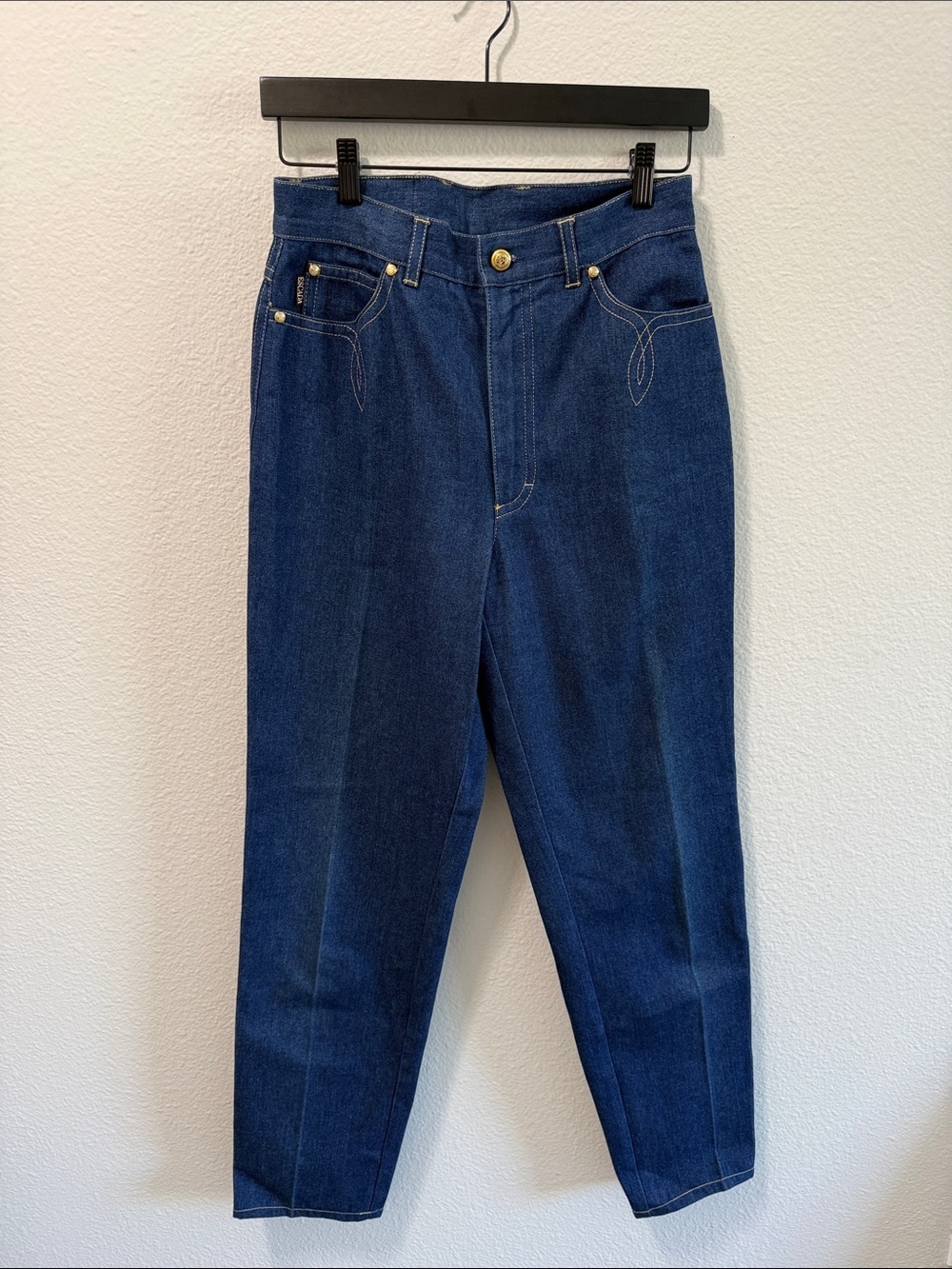 Escada High Rise Straight Leg Dark Wash Jeans Size 4 EU 40
